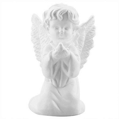 Статуэтка Decoline Ангелочек с голубем белый (гипс) AN0621(G) 16,5 см 