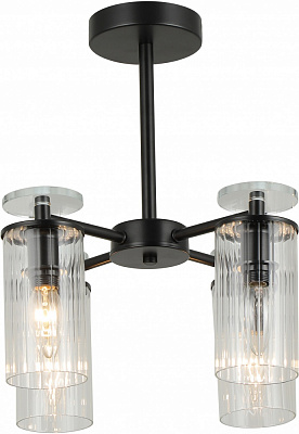 Люстра стельова Sensio Aries 4x40 Вт E14 чорний ALG-74590/4