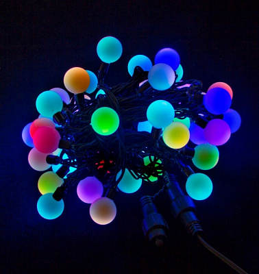 Декоративная гирлянда Джаз Лайт ILDBL050-RGB-E встроенный светодиод (LED) 50 ламп 7,5 м 