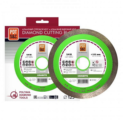 Диск алмазний відрізний PDT 1A1R-125 Granite 125x1,4x22,2 граніт 820200CGRu