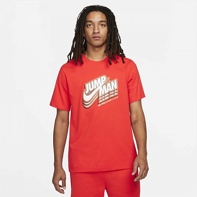 Футболка Jordan M J JMPMN SS GFX CREW DC9773-673 р.2XL червоний