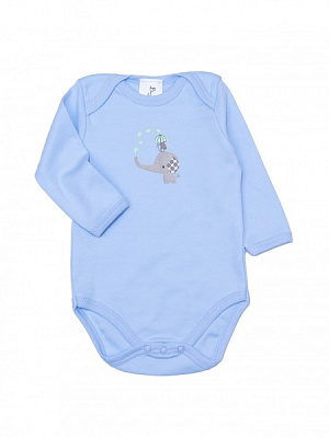 Боди детское для мальчика Bambinelli Слоненок р.68 голубой 