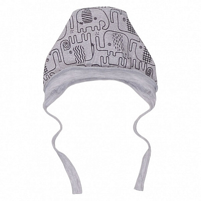 Чепчик дитячий Татошка р.3 сірий меланж 0506207слн