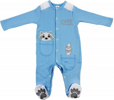 Комбинезон детский Danaya с вышивкой р.80 голубой ЗО20-75 