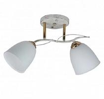 Люстра Miorro Quadro метал/скло 2x40 Вт E27 білий/золото 51-311-022