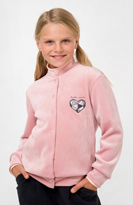 Бомбер для дівчинки Smil р.134 пудровий 116550