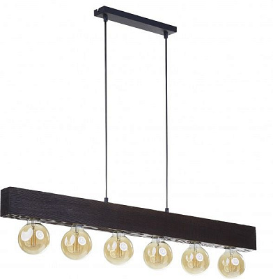 Люстра підвісна TK Lighting Artwood 2669 6x60 Вт E27 венге 2669