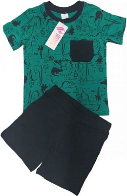 Комплект Роза для мальчика 201114 р.98 зеленый 