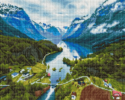 Алмазна мозаїка Альпи 40x50 см DBS7712 Brushme