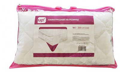 Наматрацник UP! (Underprice) на резинці силіконізований синтепон 200x180 см