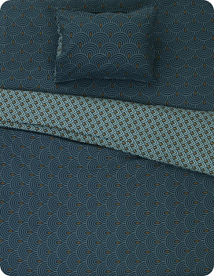 Комплект постільної білизни Blois полуторний зелений Today (без простирадла)