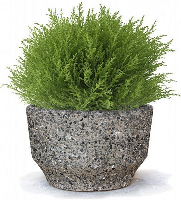 Вазон декоративний Вазон Фиеста круглий 24л сірий