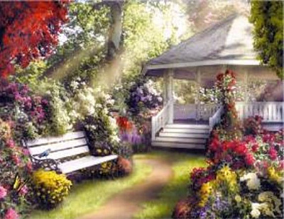 Картина стразами на подрамнике Уютный уголок 40x50 см 188571 Діамантові ручки 