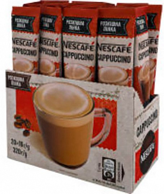 Кава розчинна Nescafe Cappuccino 20 шт. 16 г