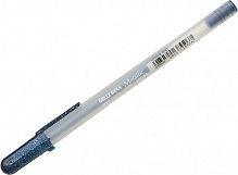 Ручка гелева Sakura Metallic Синьо-чорна 