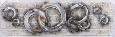 Картина 3D Rings 150x50 см
