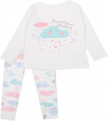 Піжама для дівчаток Фламінго р.116 молочний 245-222