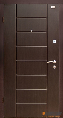 Дверь входная Abwehr АМ-54 096Л (ТИК/Днср) Sap + Kale НЧ тик / дуб немо серебряный 2050x960 мм левая