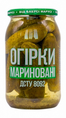 Огурцы маринованные 0,9 л 4820266090043