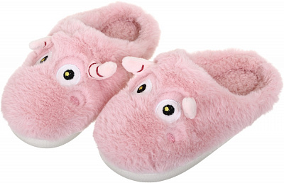 Капці для дівчаток HW з аркою Бегемотик р.32-33 рожевий NULL