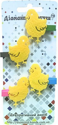 Декоративные изделия Цыпленок 4 шт. 142009 Діамантові ручки