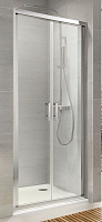 Душові двері Koller Pool ND90G Neon 2-секційні розпашні 900x1900 мм grape
