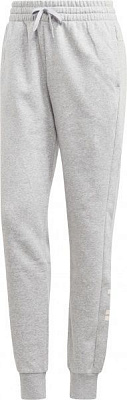 Брюки Adidas W E LIN PANT FL GD3031 р. L светло-серый