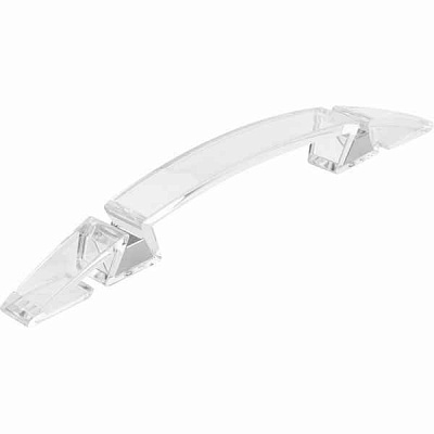 Мебельная ручка скоба Poliplast 128 мм 0046BTRAC прозрачный