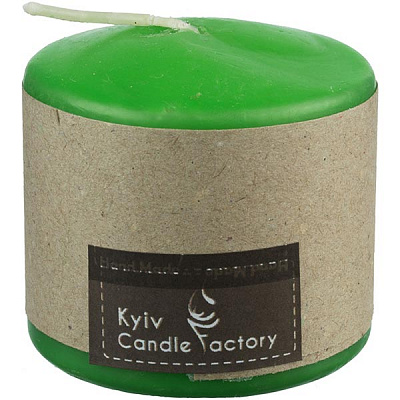 Свічка Candle Factory EcoLife зелена 60 мм