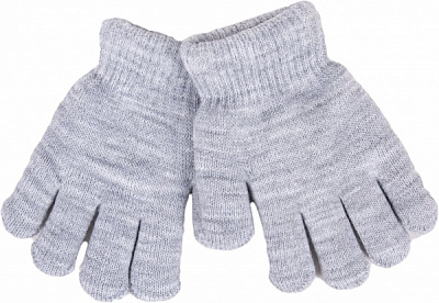 Варежки YO! RED-0104C-AA50 р.14 серый 