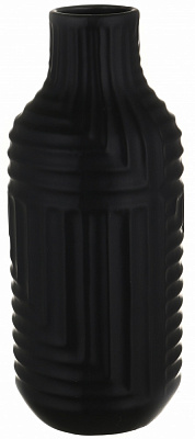 Ваза керамічна Pinsung Ceramics Rooricone 28,5 см чорна матова PS32932