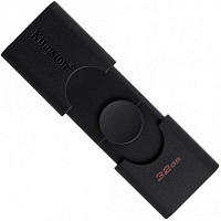 Флеш-память USB Kingston 32 ГБ USB 3.2 USB Type-C black (DTDE/32GB) 