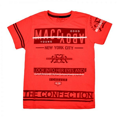 Футболка для девочки Macma р.140 красный 9024 