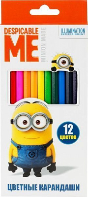 Олівці кольорові Universal Studios Despicable Me 12 шт.