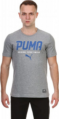Футболка Puma STYLE Tec Graphic Tee 59059003 XL серый