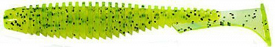 Приманки для ловлі риби FishUp U-Shad 3 75 мм 9 шт. #026 - Flo Chartreuse/Green