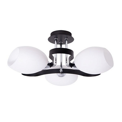 Люстра стельова Altalusse INL-9210C-13 3x40 Вт E14 антична бронза/венге