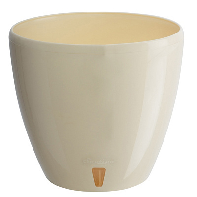 Вазон пластиковый Santino Deco Twin Plus круглый 12 л крем (DTWC120CRM) 