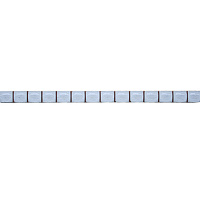Бордюр Grandkerama олівець білий скло 200х13 мм