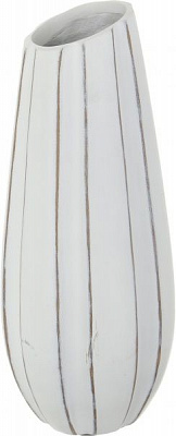 Ваза для цветов Elit 16х15х37,5 см белая