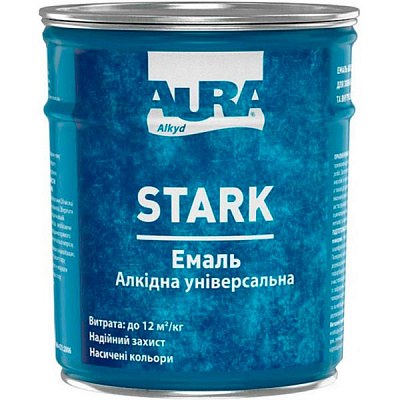 Емаль Aura® Stark алкідна синій глянець 2,8 кг