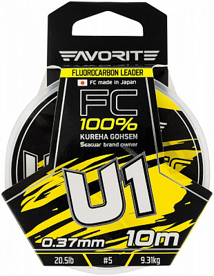 Флюорокарбон Favorite 10 м 0,37 мм 9,31 кг U1 FC