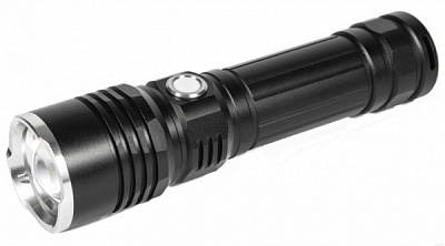 Светодиодный фонарик Quantum QM-FL1020 QM-FL1020 10W LED c zoom-фокусом с USB серия Solid черный
