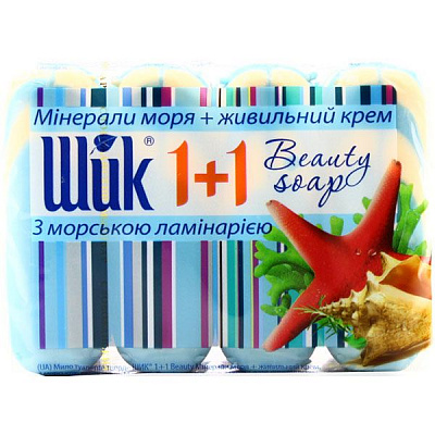 Мило Шик Мінерали моря + живильний крем 90 г 4 шт./уп.
