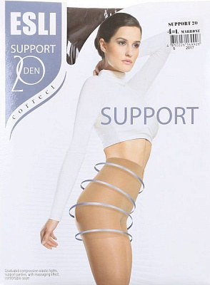 Колготки жіночі ESLI Support Support 20 den marrone р. 4 коричневий