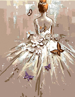 Набір, техніка акриловий живопис за номерами Ballet Girl 35х45 см Rosa Start