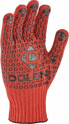 Перчатки Compass трикотажные с покрытием ПВХ точка/ПВХ XL (10) 4461