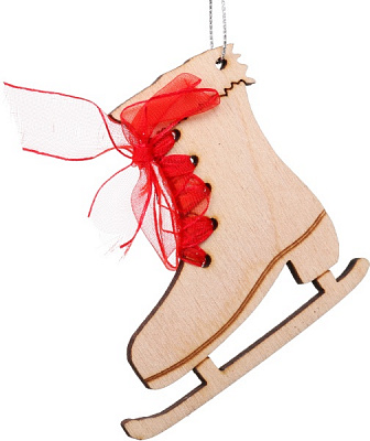 Ялинкова іграшка Ковзани зі стрічкою 5730 7 см