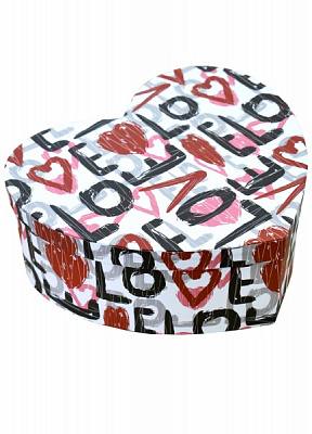 Коробка подарункова у виглядісерця Love 320520575 27х20.5 см