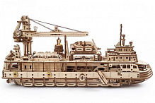 Дерев'яний 3D-конструктор UGEARS Науково-дослідне судно